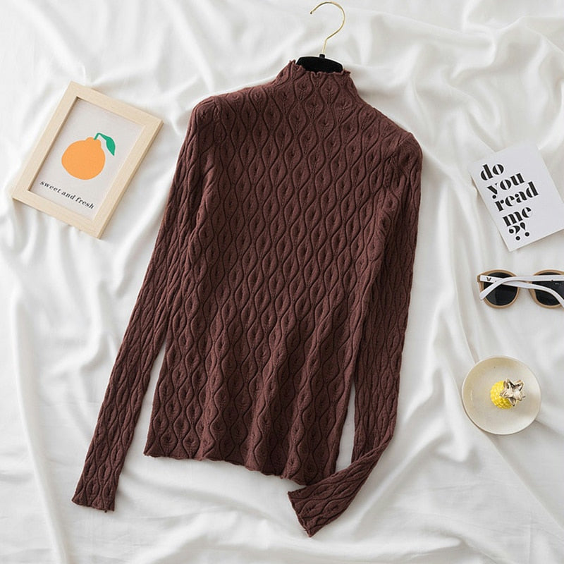 Turtleneck Knitted Top