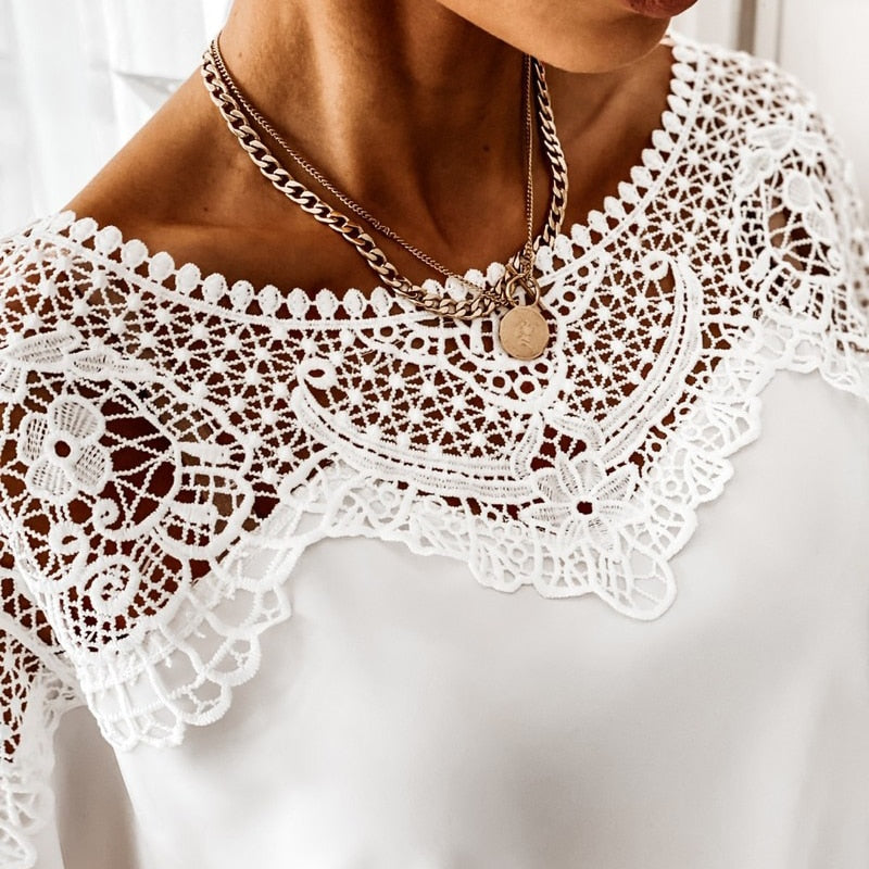 Lace Blouse In Two Colours