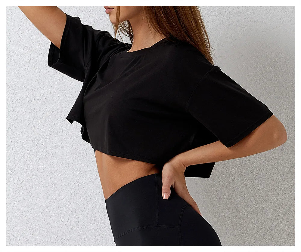 "Hailey" Loose Fit Crop Top