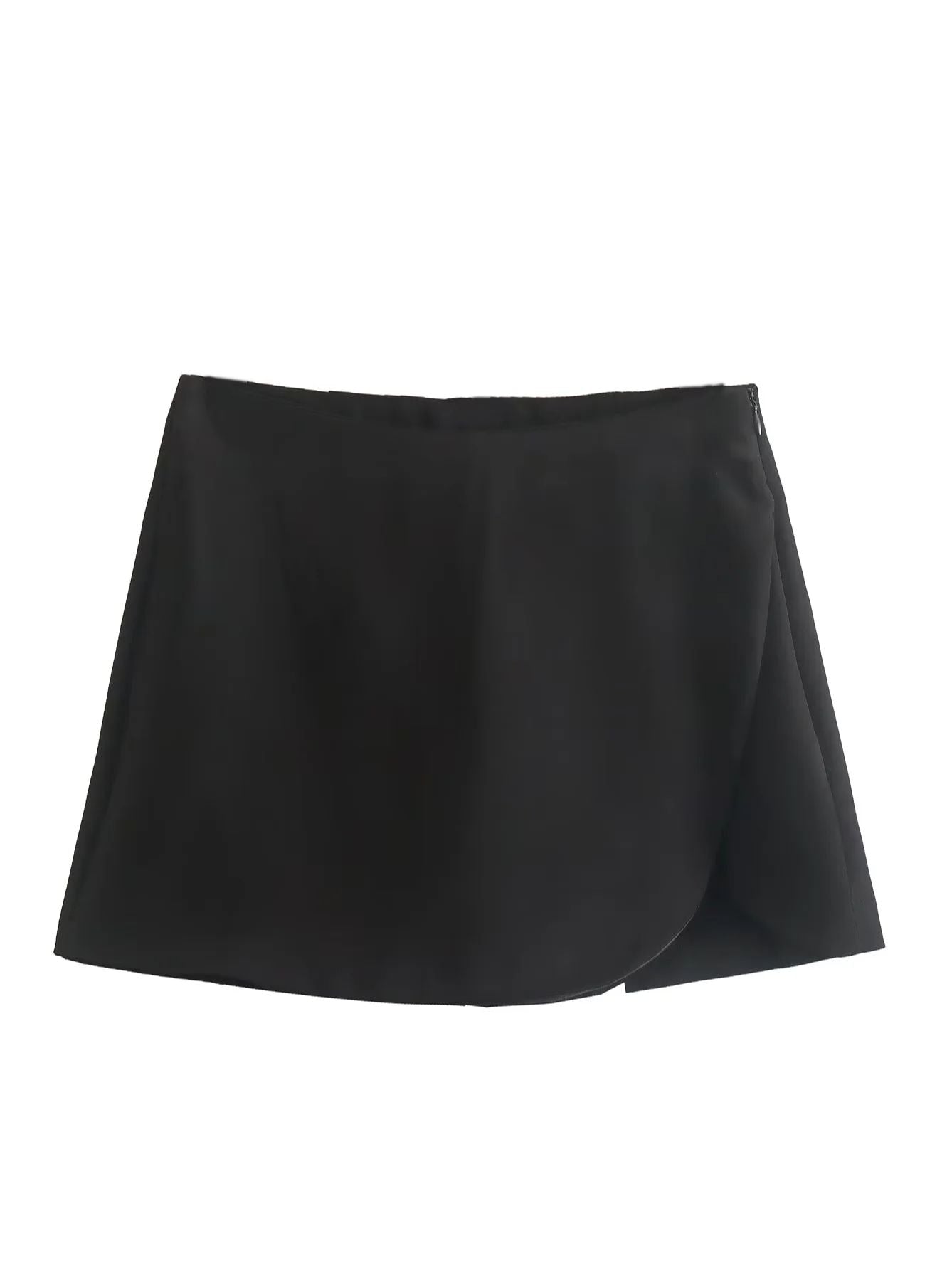 Asymmetrical Skirt With Shorts "Skort"