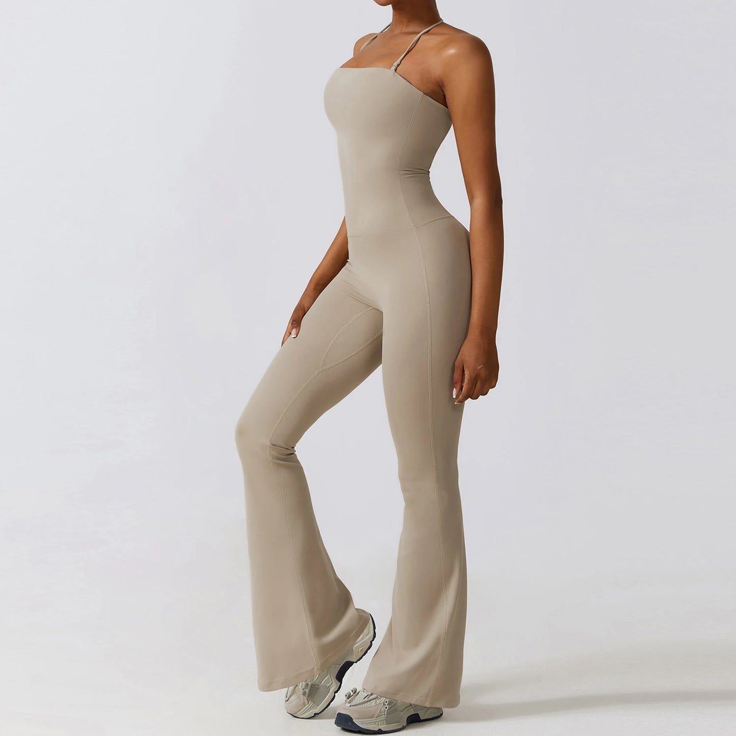 Bell Bottoms One-Piece Yoga Suit