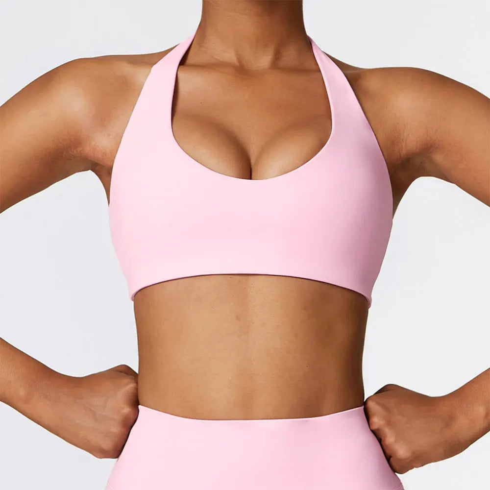 "Leyla" Halter Sports Bra