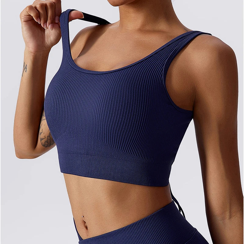 "Evelina" Open Back Sport Bra