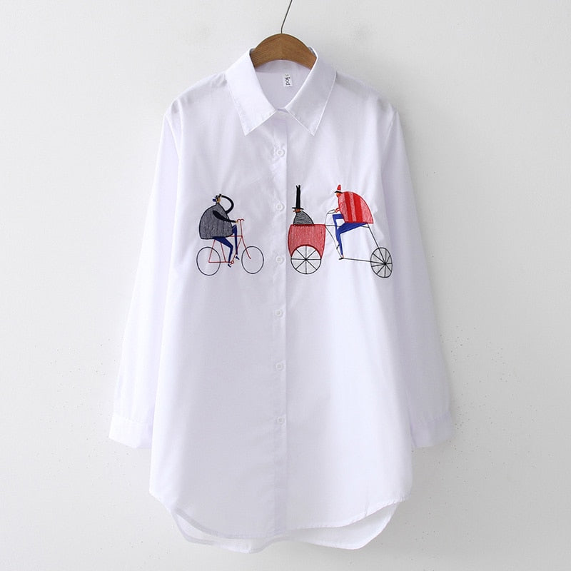 Cute Embroidery Shirt