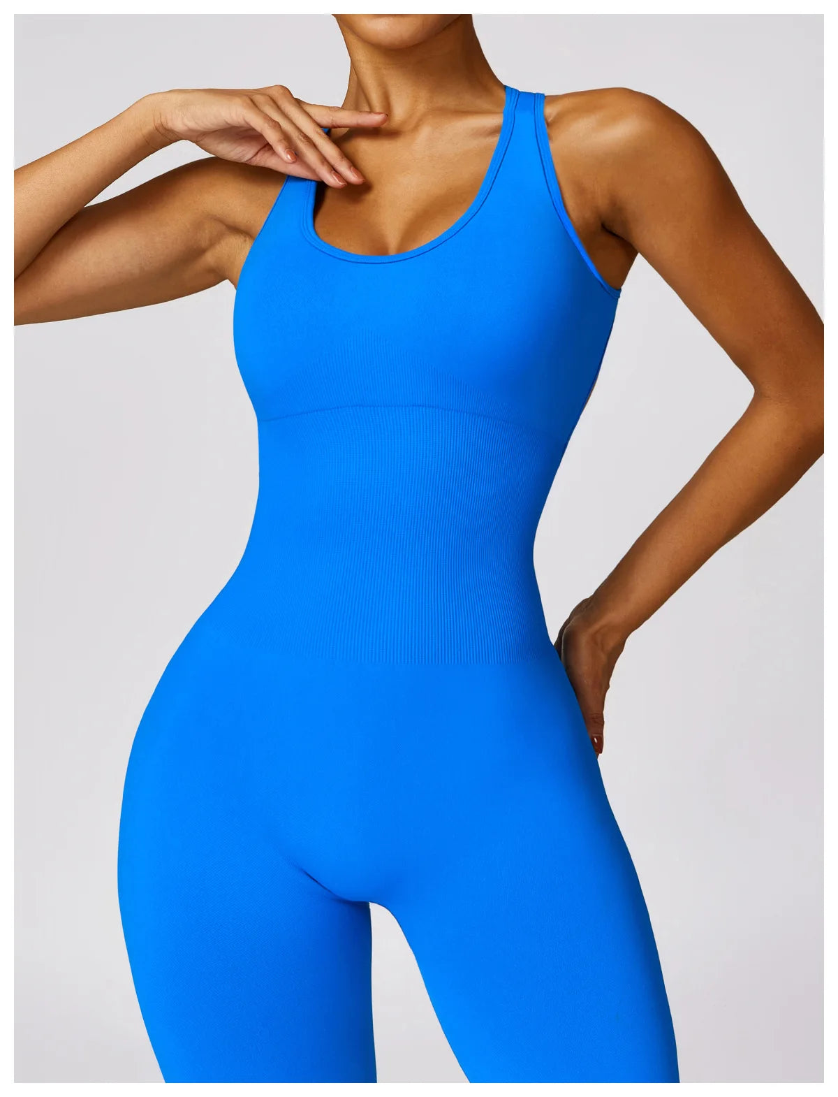 Naked Feel Backless Gym Suit