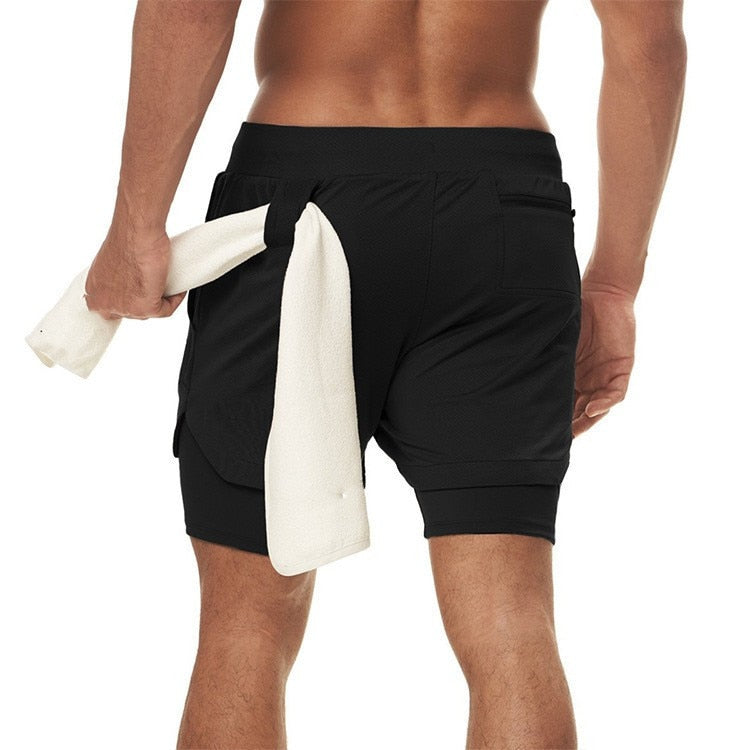 Colorful Fitness Shorts With Hidden Pocket