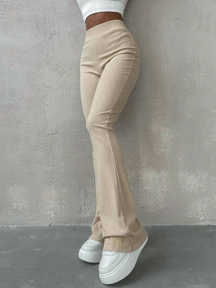 Slim Fit High Waisted Pants