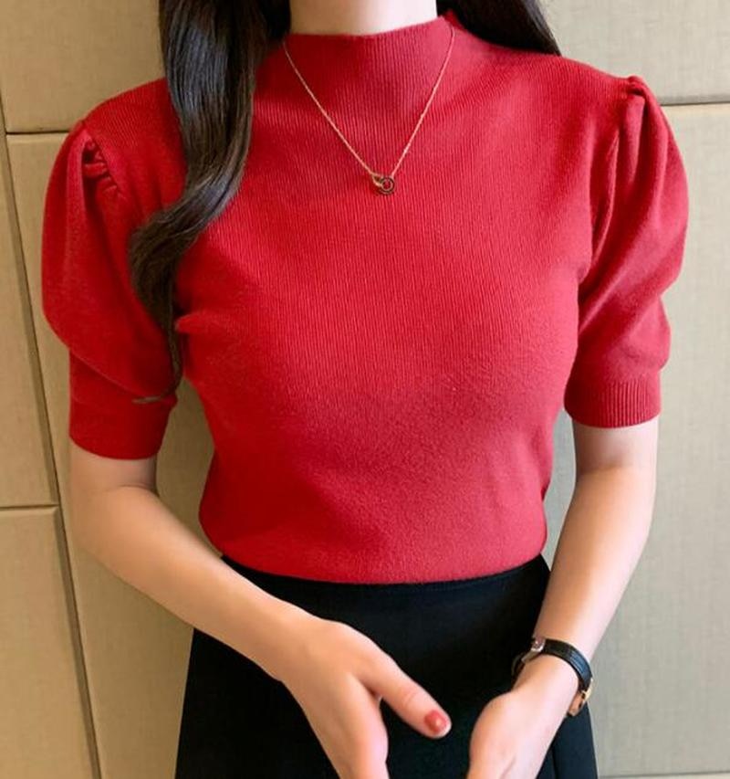 Short Sleeved Knitted Top