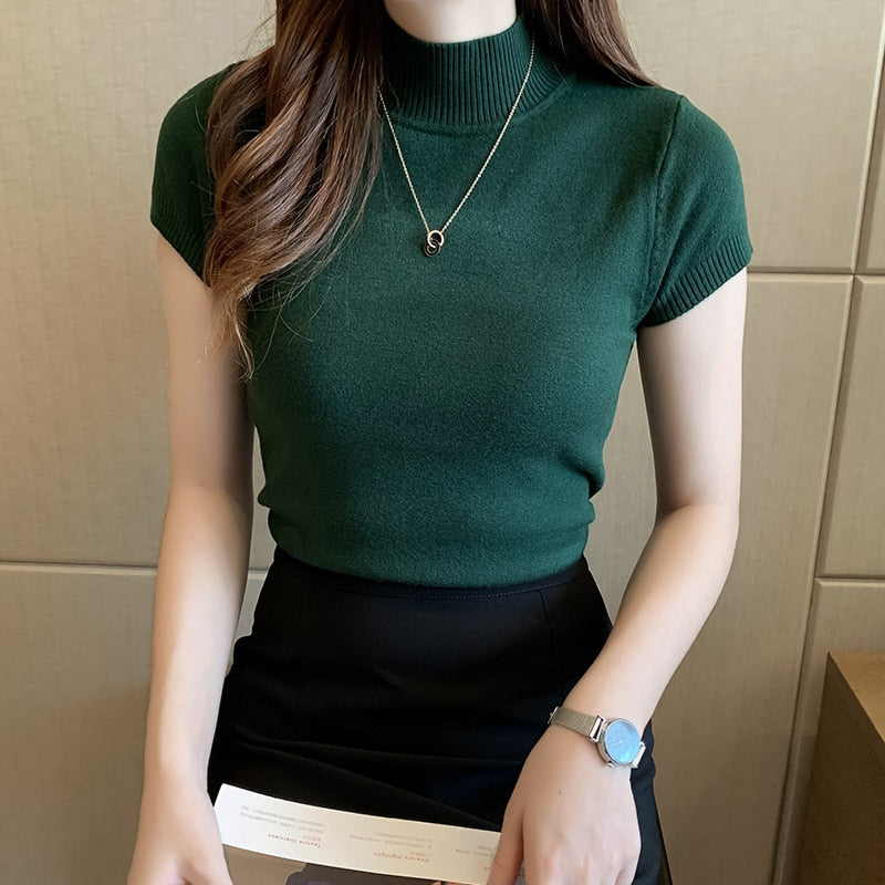 Short Sleeve Knitted Top