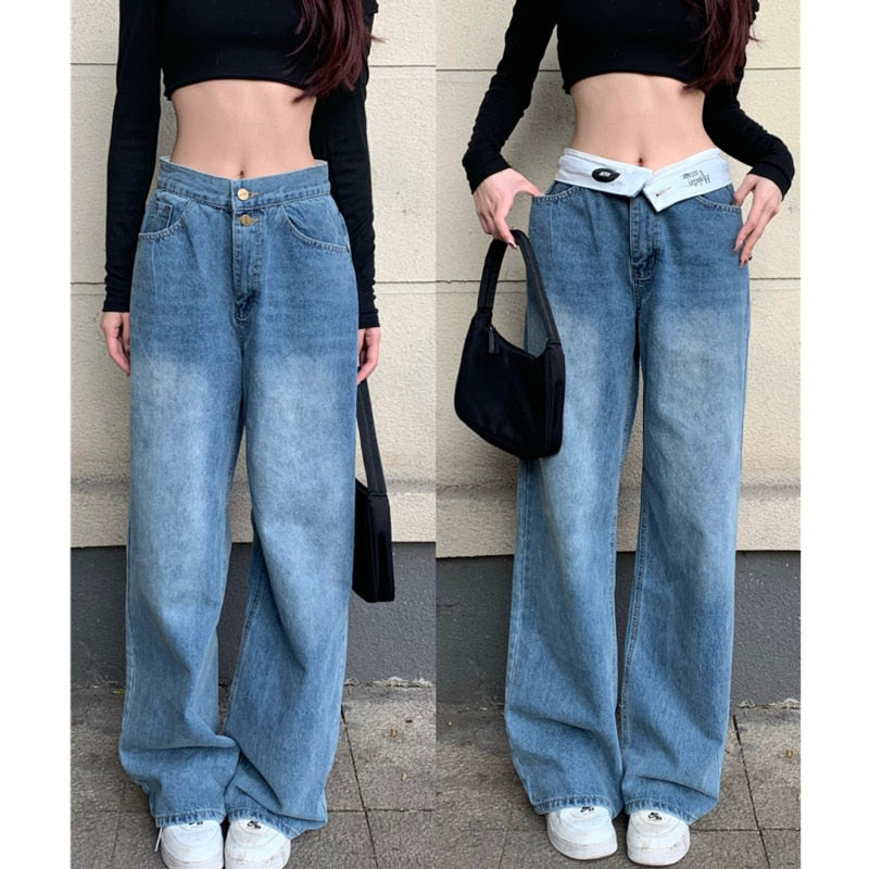 Loose Fit Straight Leg Jeans